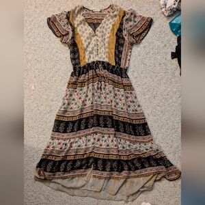 Bohemian Anthropologie Midi Dress